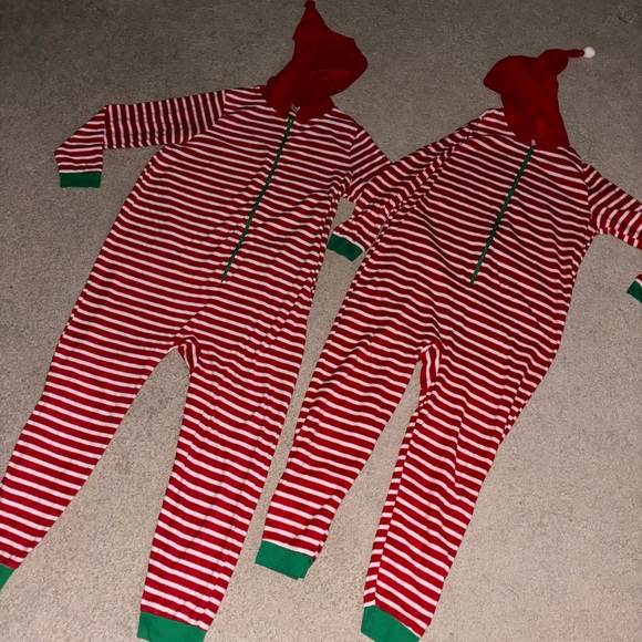 ADULT 2 PACK: Fleece Christmas Pajama family matching with hoodie - Picture 3 of 4